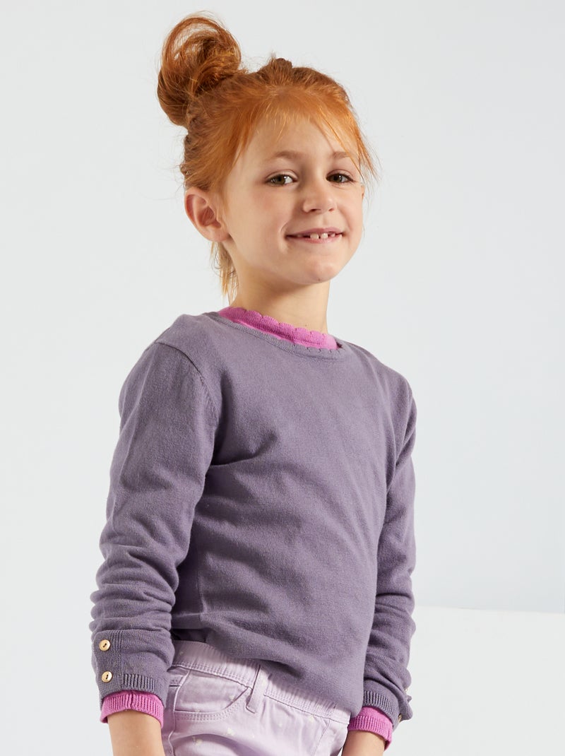 Camisola fina em algodão VIOLETA - Kiabi