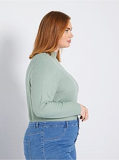 Camisola fina nervurada - Kiabi