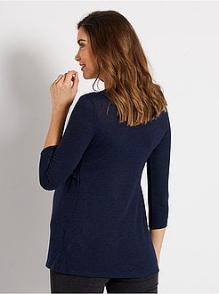 Camisola fina tipo blusa pré-mamã - Kiabi