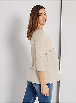 Camisola fina tipo blusa pré-mamã - Kiabi