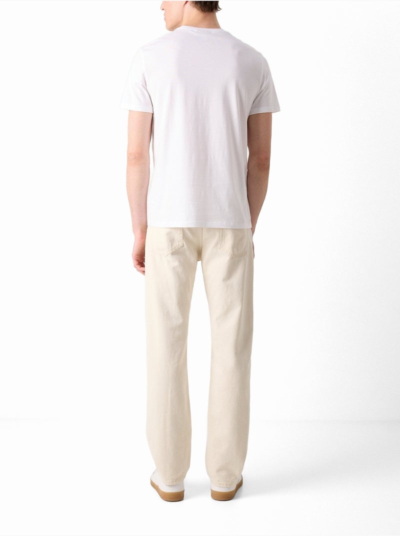 Camisola Fino cónico - Calvin Klein Branco nacarado - Kiabi