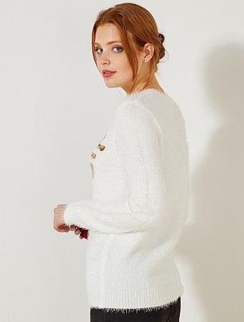 Camisola fofinha 'cabeça de rena' - Kiabi