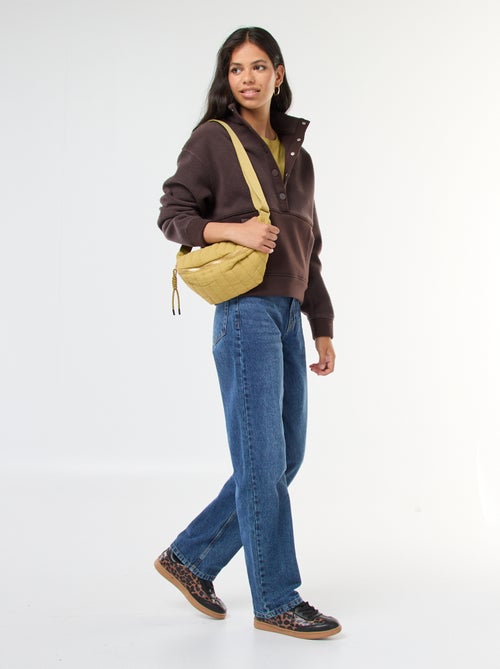 Camisola gola alta com efeito de lã de ovelha - Kiabi