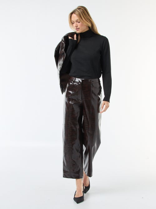 Camisola gola alta lisa - Kiabi