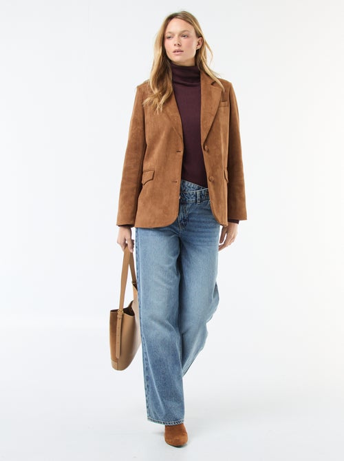 Camisola gola alta lisa - Kiabi