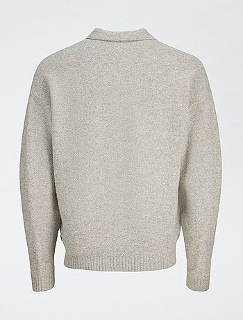 Camisola gola polo lisa