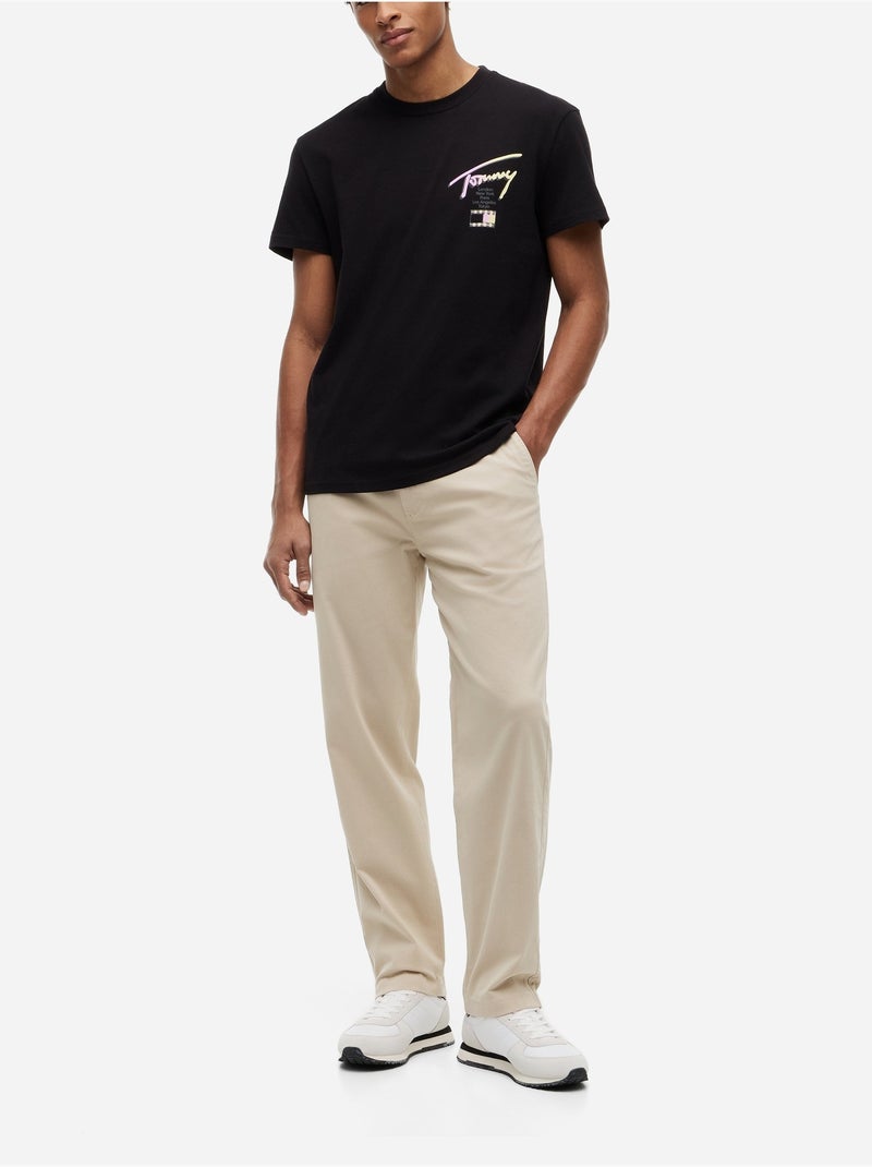 Camisola gola redonda - Tommy jeans Preto - Kiabi