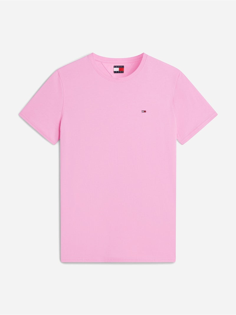 Camisola gola redonda - Tommy jeans Rosa - Kiabi