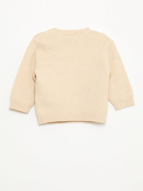 Camisola gola redonda em tricô 'Disney' 'Winnie' - Kiabi