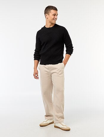 Camisola gola redonda mini torcida lisa