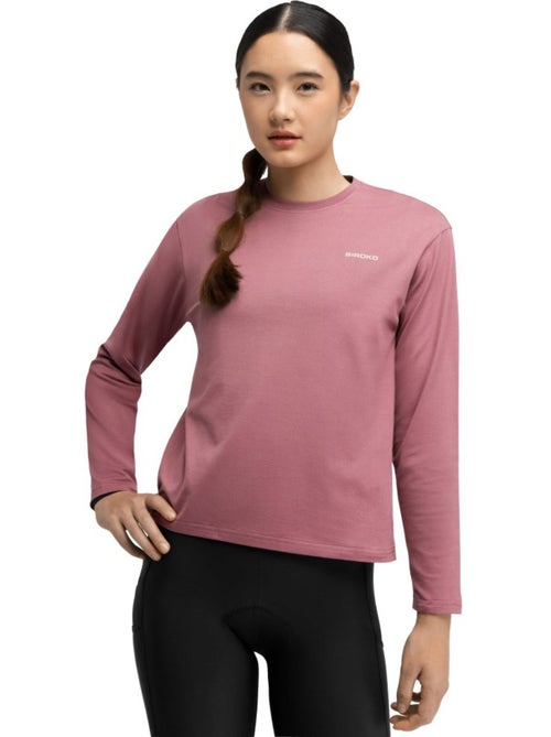 Camisola gravel de algodão e manga comprida mulher - Kiabi