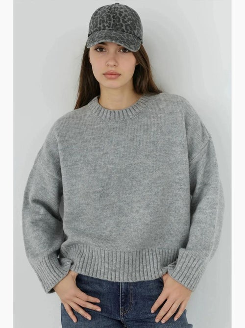 Camisola grossa de gola redonda com toque extra macio hiccup - Kiabi