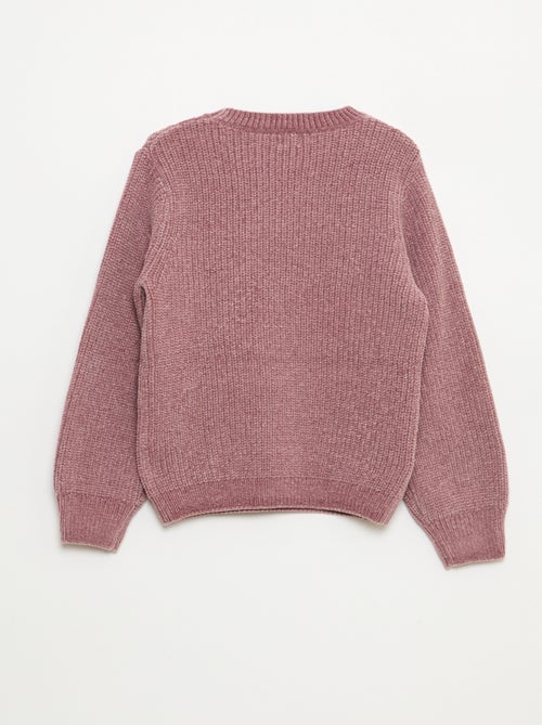 Camisola grossa em malha chenille - Kiabi