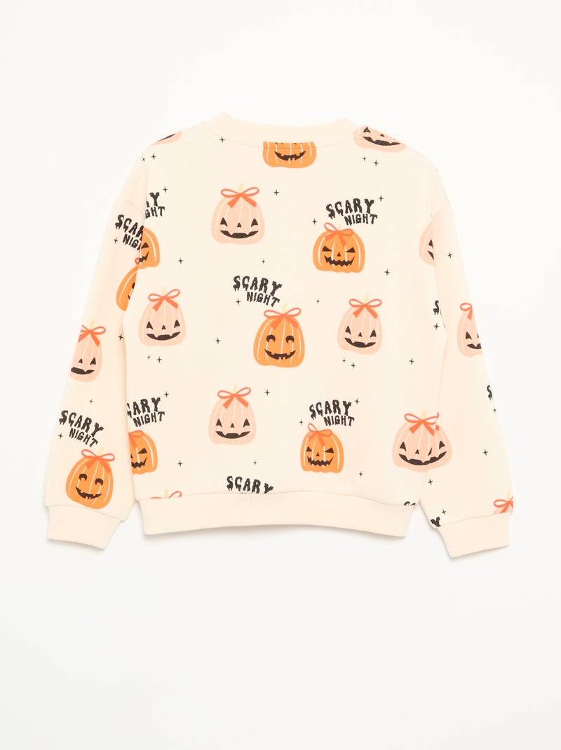 Camisola 'Halloween' em polar Beige - Kiabi