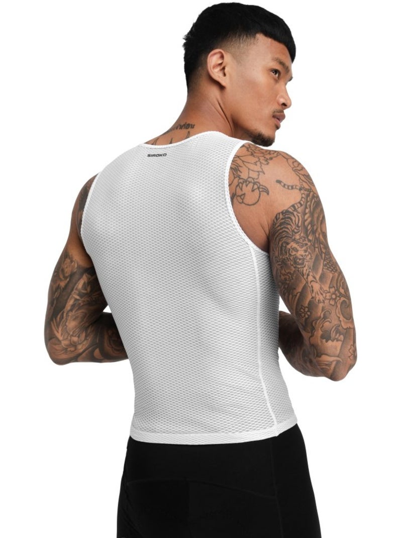 Camisola interior ciclismo para homem Branco - Kiabi