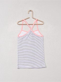 Camisola interior com alças finas 'absorba' - Kiabi