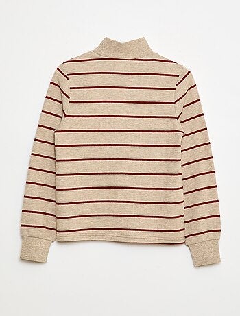 Camisola interior com bordado em algodão liso