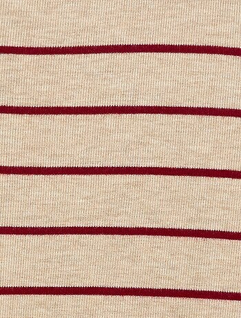 Camisola interior com bordado em algodão liso