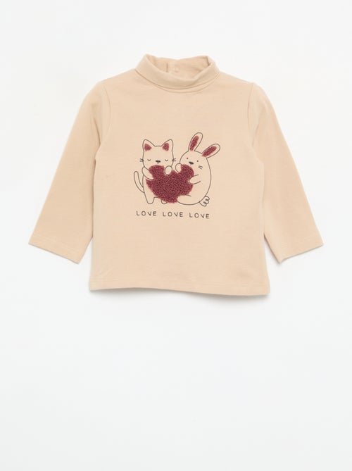 Camisola interior com laço animado - Kiabi