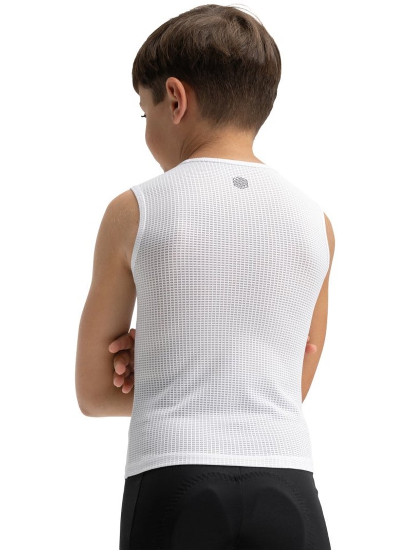 Camisola interior de ciclismo para rapaz Branco - Kiabi