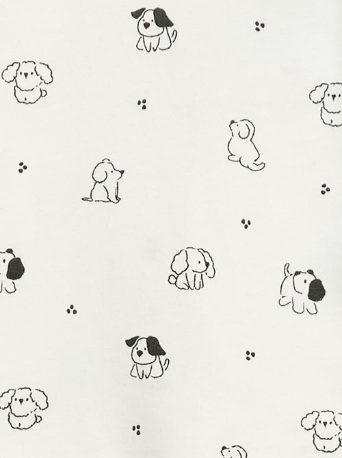 Camisola interior de gola alta com estampado - Kiabi