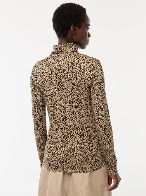 Camisola interior de gola alta e mangas compridas - Kiabi