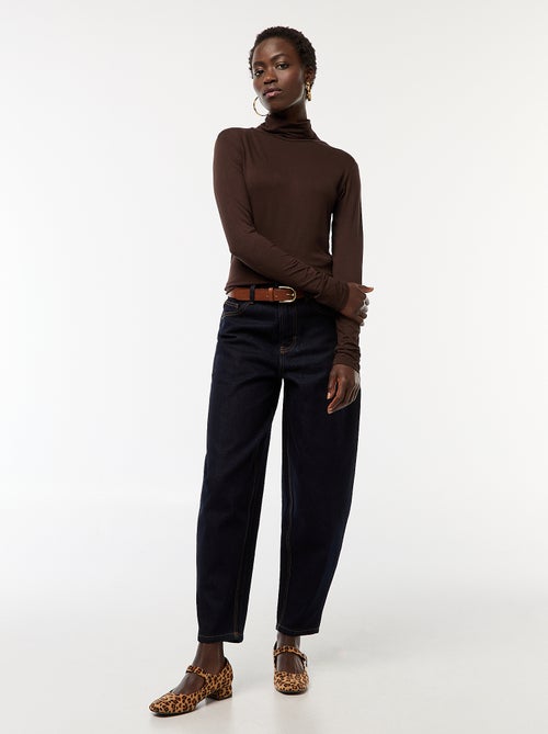 Camisola interior de gola alta e mangas compridas - Kiabi