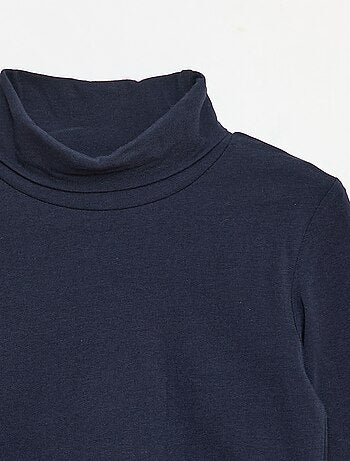 Camisola interior de gola alta lisa