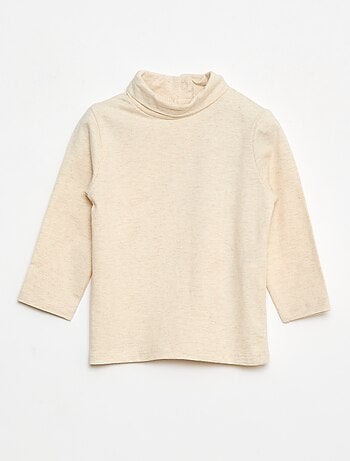 Camisola interior de gola alta lisa