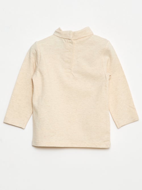 Camisola interior de gola alta lisa - Kiabi