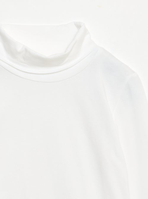 Camisola interior de gola alta lisa - Kiabi