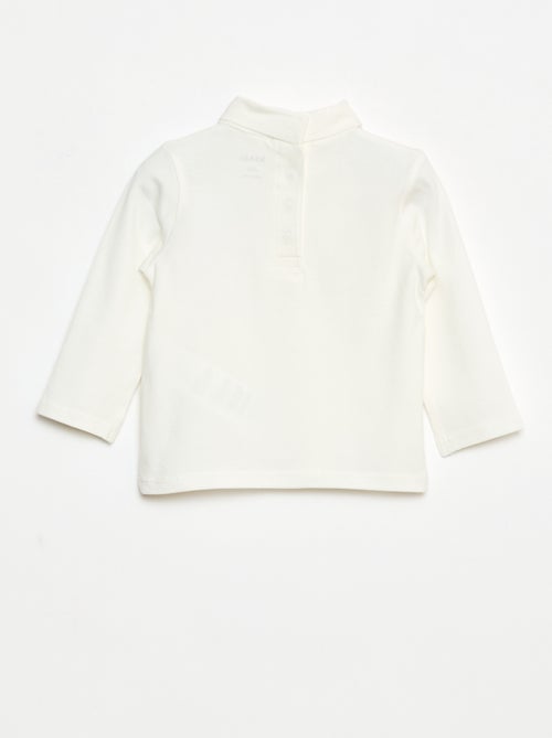 Camisola interior de gola alta lisa - Kiabi