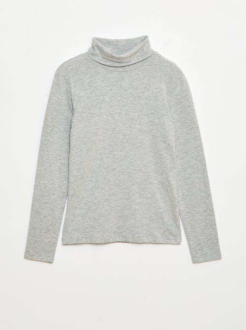 Camisola interior de gola alta lisa - Kiabi