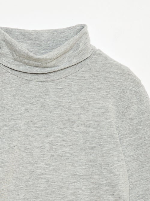 Camisola interior de gola alta lisa - Kiabi