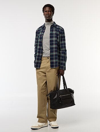 Camisola interior de gola alta lisa