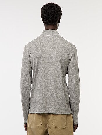 Camisola interior de gola alta lisa