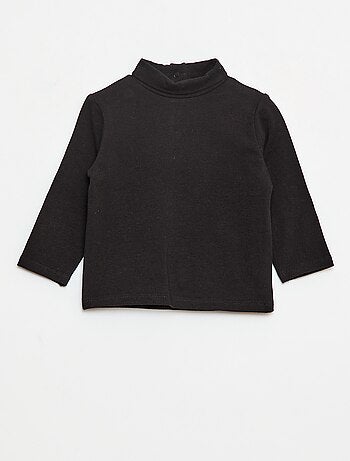 Camisola interior de gola alta lisa