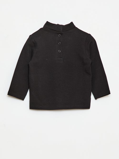 Camisola interior de gola alta lisa - Kiabi