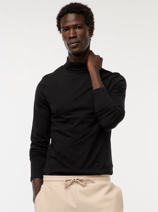 Camisola interior de gola alta lisa