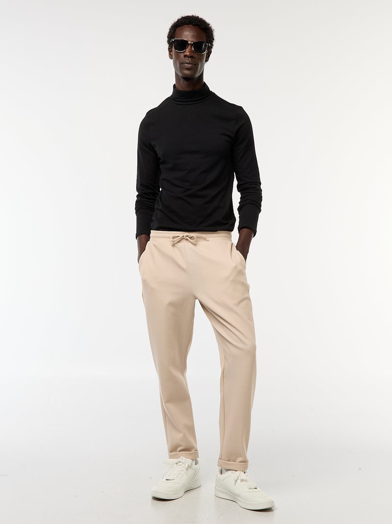 Camisola interior de gola alta lisa Preto - Kiabi