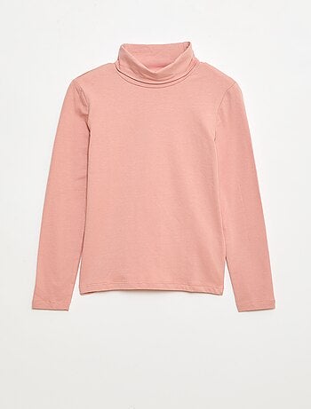 Camisola interior de gola alta lisa