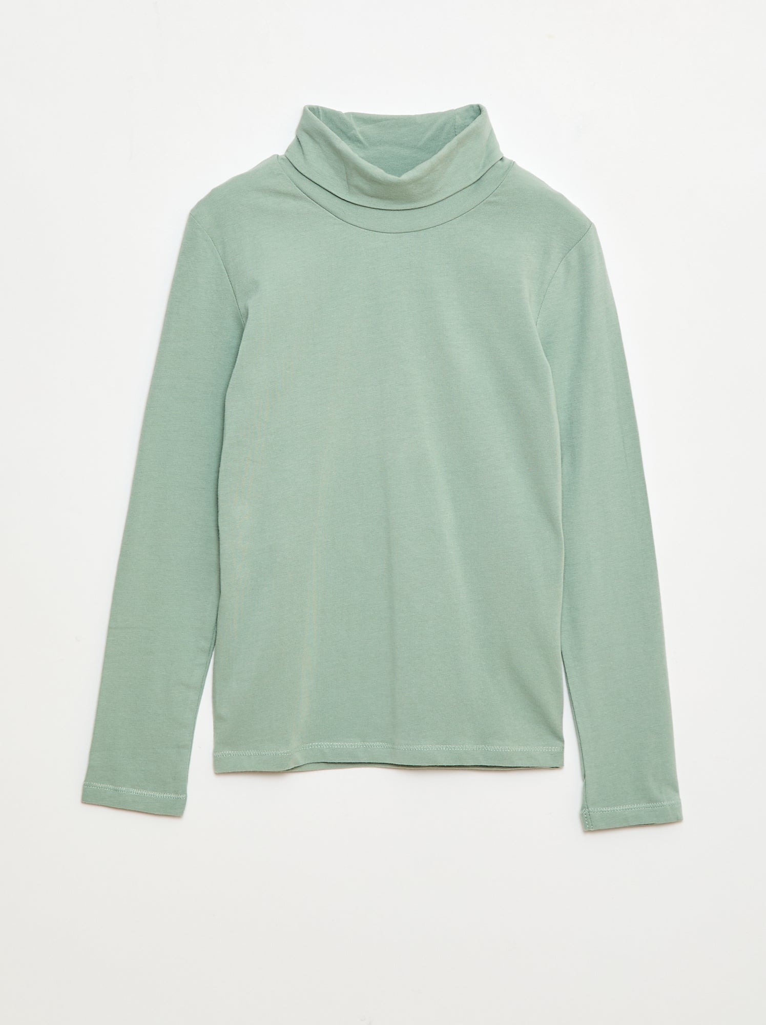 Camisola interior de gola alta lisa