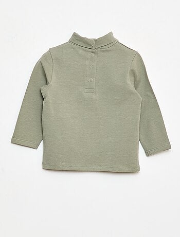 Camisola interior de gola alta lisa