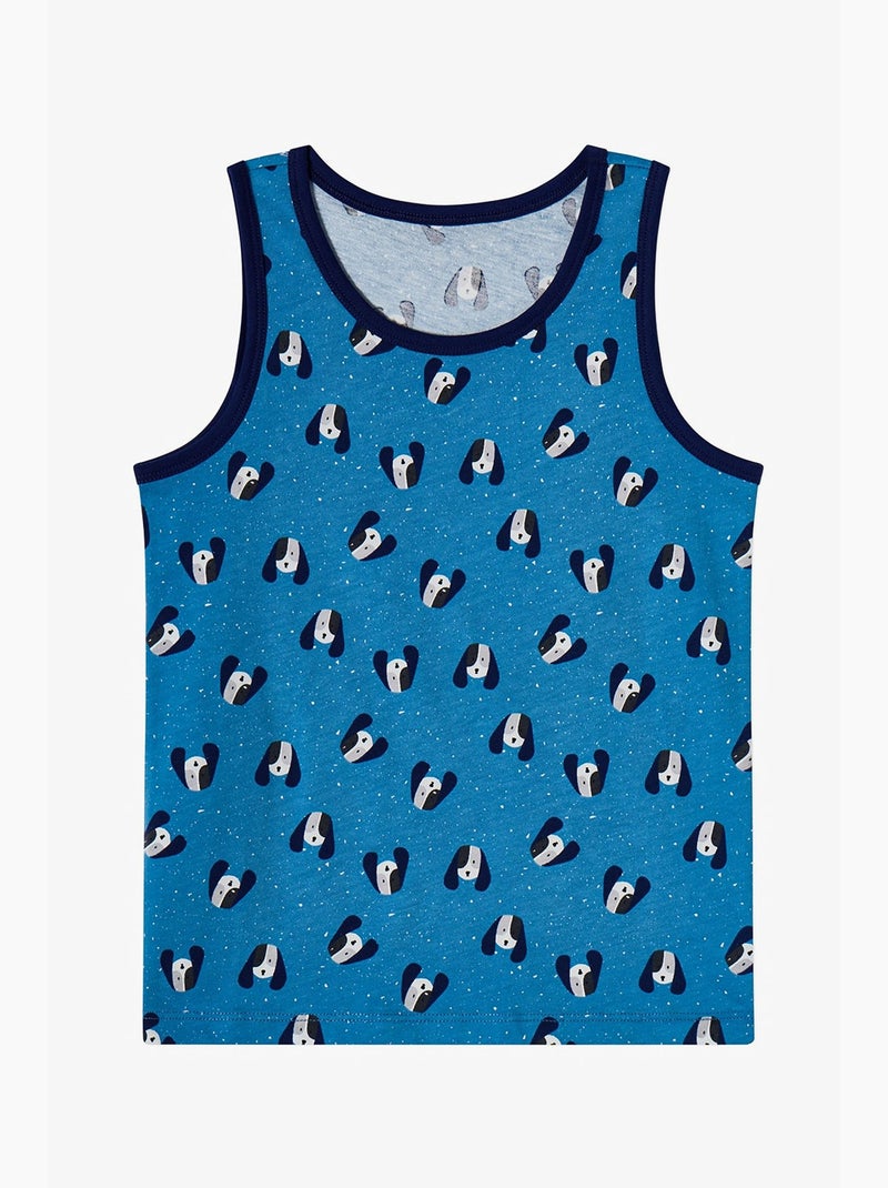Camisola interior de menino paws for joy penti Azul Branco Preto - Kiabi