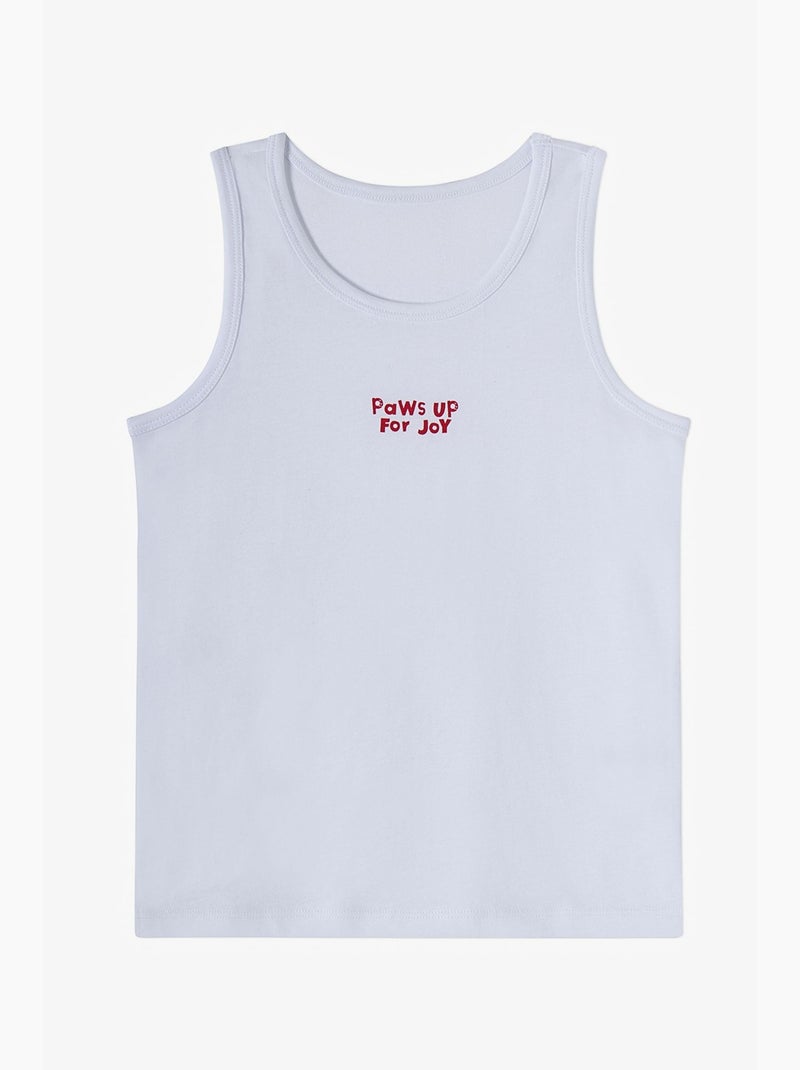 Camisola interior de menino paws for joy penti Azul Branco Preto - Kiabi