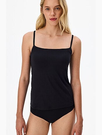 Camisola interior invisível com alças finas, sem marcas penti
