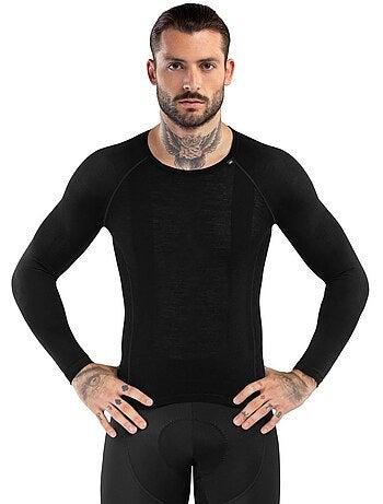 Camisola interior lã ciclismo homem