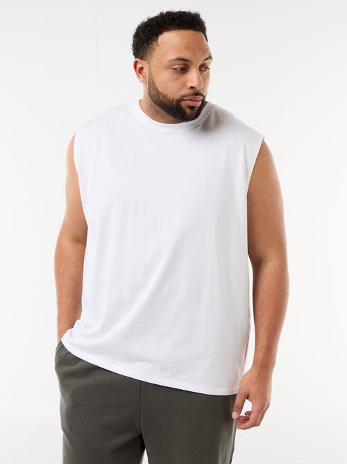 Camisola interior lisa de algodão - Kiabi