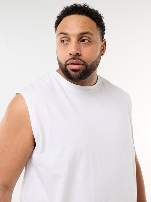 Camisola interior lisa de algodão - Kiabi