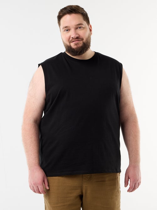 Camisola interior lisa de algodão - Kiabi